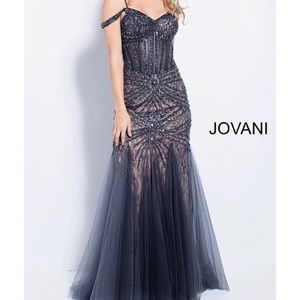 Jovani charcoal prom dress